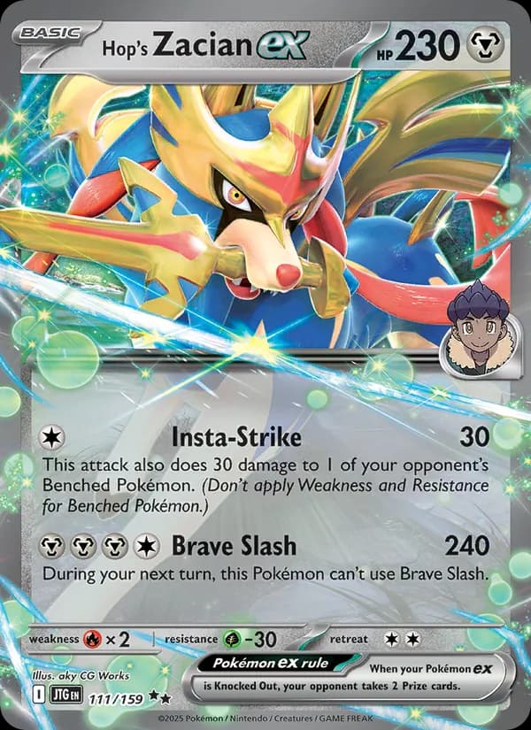 Hop's Zacian ex – Journey Together 111