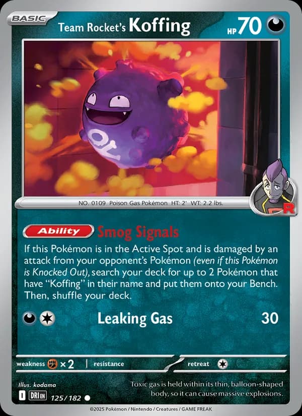 Team Rocket's Koffing – Destined Rivals 125