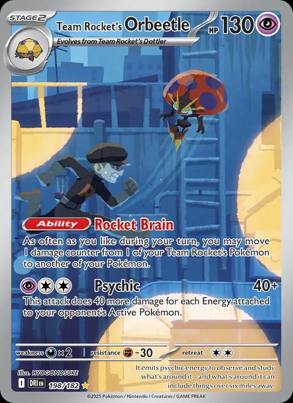 Team Rocket's Orbeetle – Destined Rivals 198