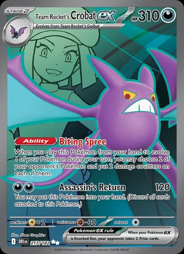 Team Rocket's Crobat ex – Destined Rivals 217