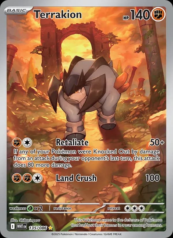 Terrakion – White Flare 135