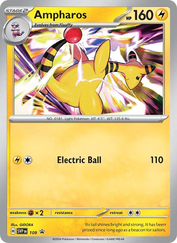 Ampharos – SVP Black Star Promos 109