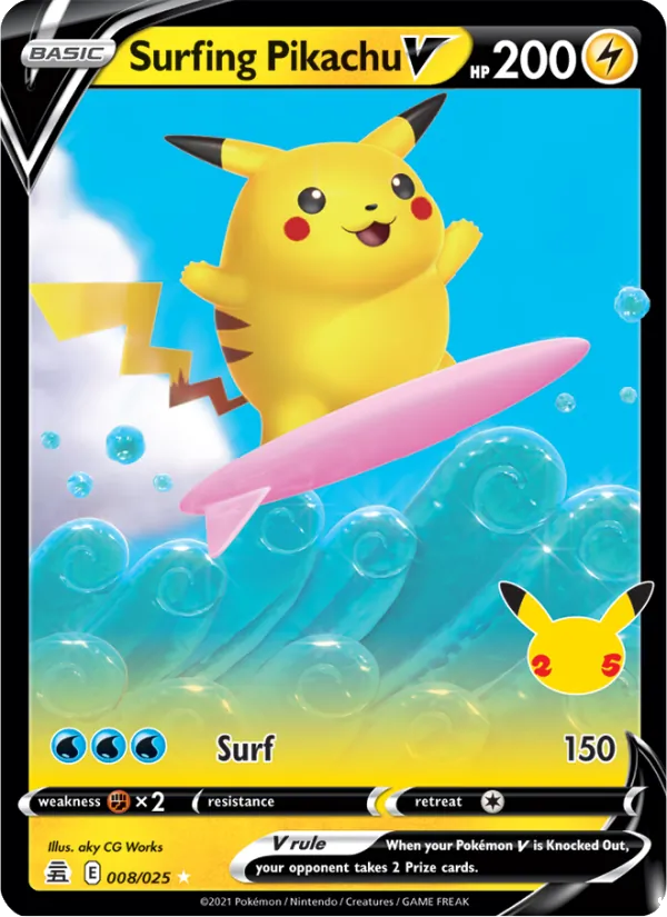 Surfing Pikachu V – Celebrations 8