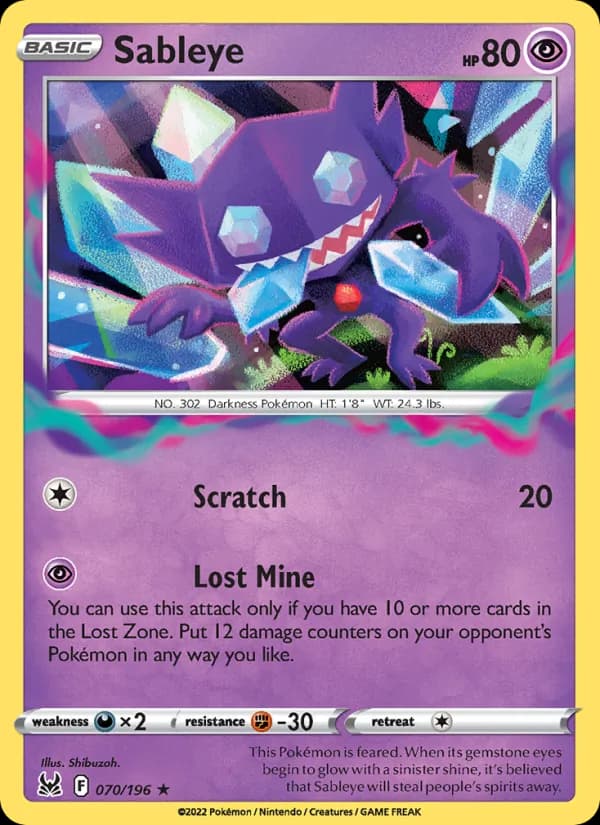 Sableye – Lost Origin 070