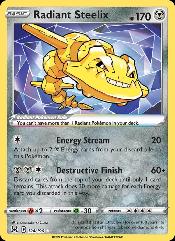 Radiant Steelix – Lost Origin 124