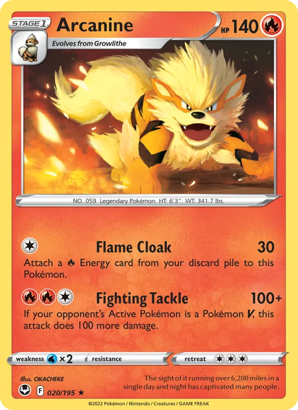 Arcanine – Silver Tempest 020