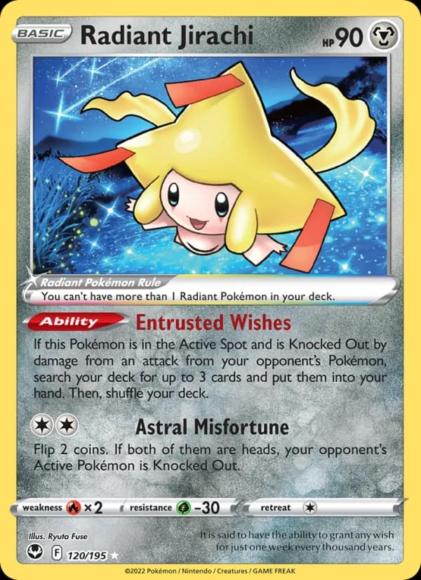 Radiant Jirachi – Silver Tempest 120