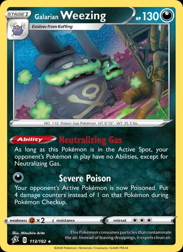 Galarian Weezing – Rebel Clash 113
