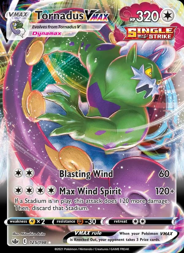 Tornadus VMAX – Chilling Reign 125