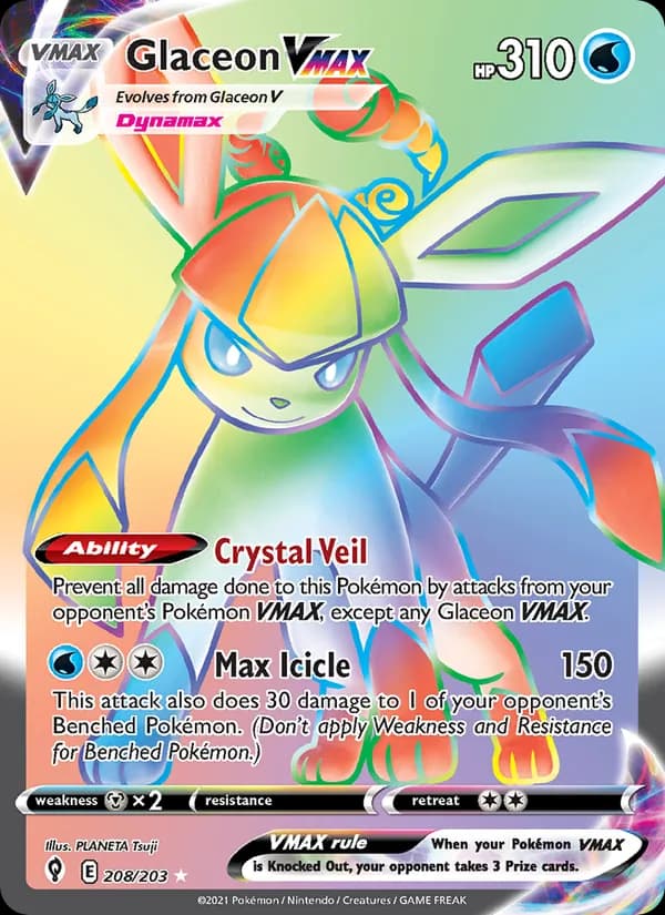 Glaceon VMAX – Evolving Skies 208