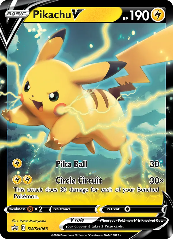 Pikachu V – SWSH Black Star Promos SWSH063