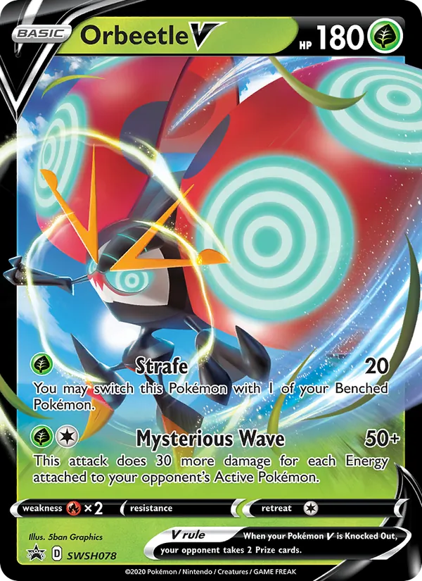 Orbeetle V – SWSH Black Star Promos SWSH078