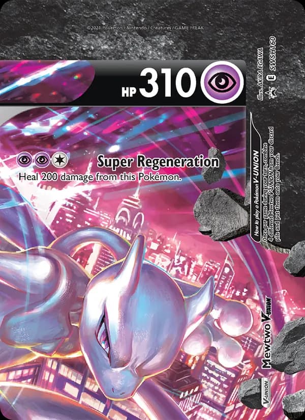 Mewtwo V-UNION – SWSH Black Star Promos SWSH160