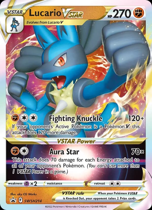 Lucario VSTAR – SWSH Black Star Promos SWSH214