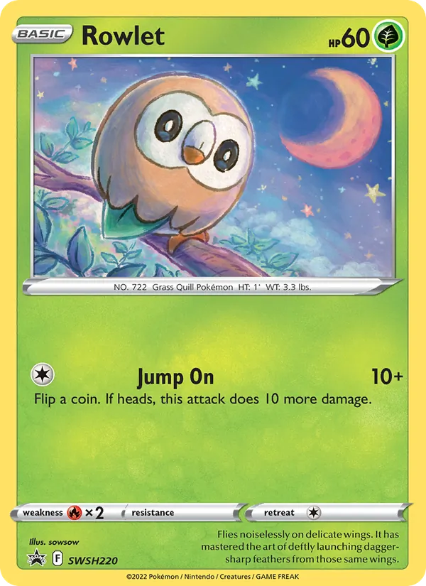 Rowlet – SWSH Black Star Promos SWSH220