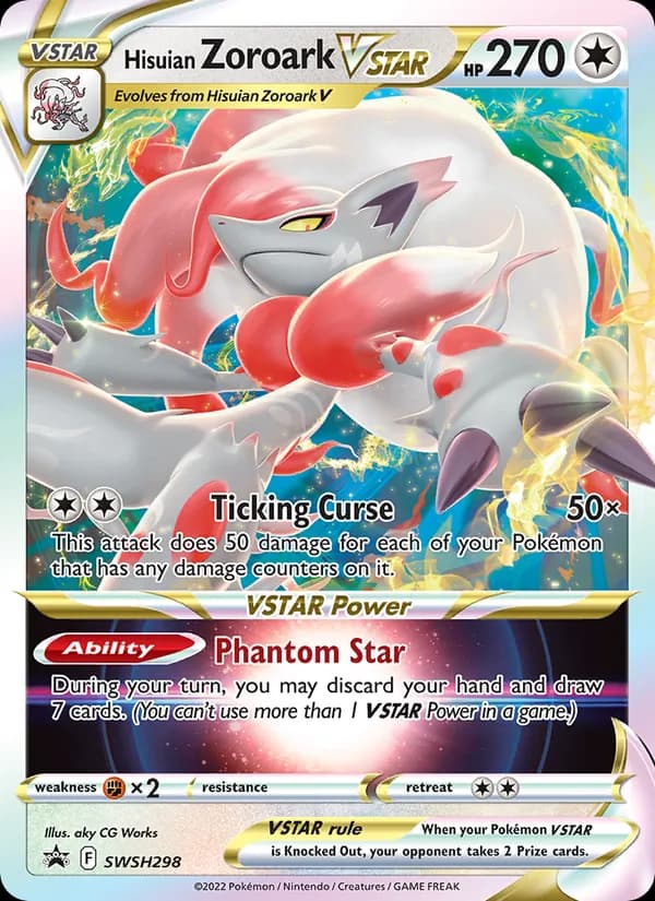 Hisuian Zoroark VSTAR – SWSH Black Star Promos SWSH298