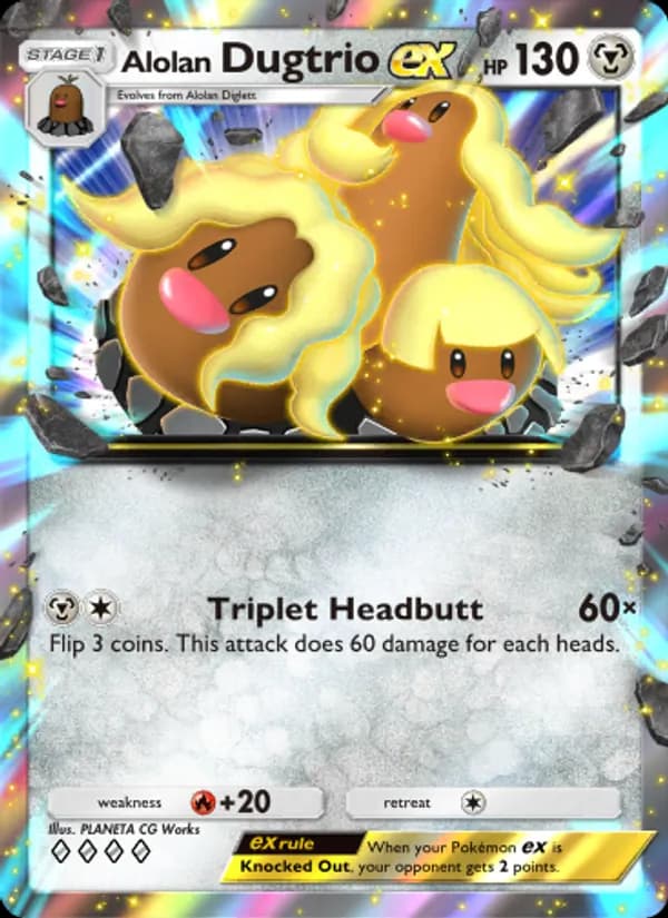 Alolan Dugtrio ex – Extradimensional Crisis 047