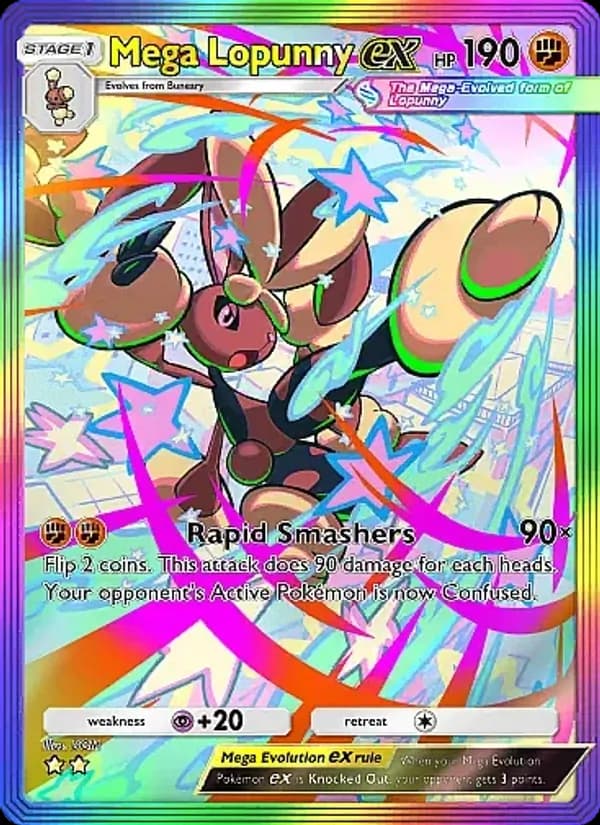 Mega Lopunny ex – Crimson Blaze 085