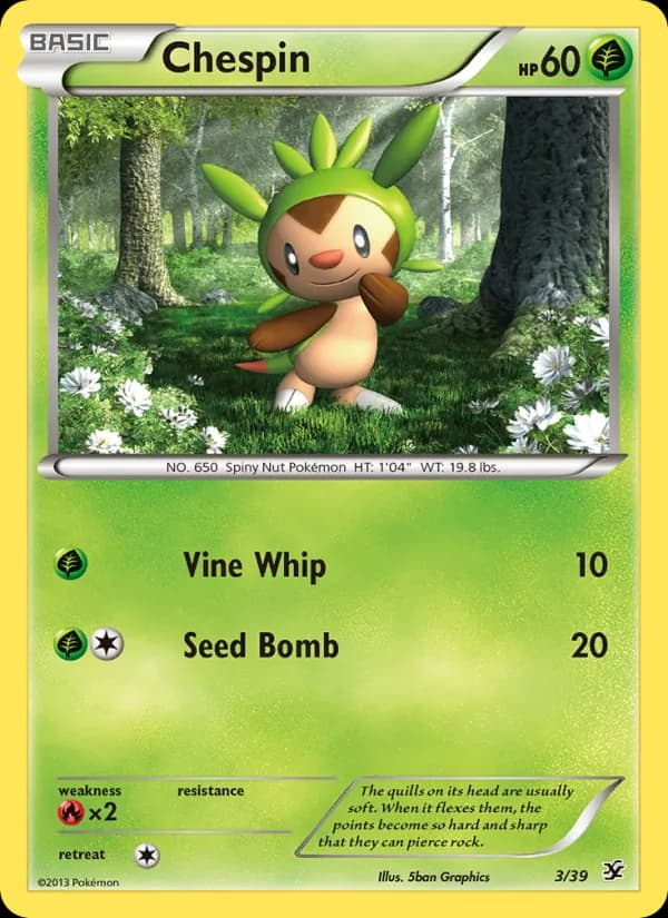 Chespin – Kalos Starter Set 3