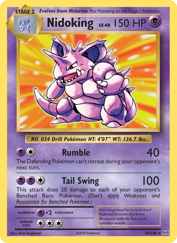 Nidoking – Evolutions 45