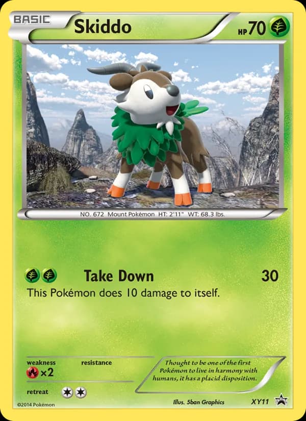 Skiddo – XY Black Star Promos XY11