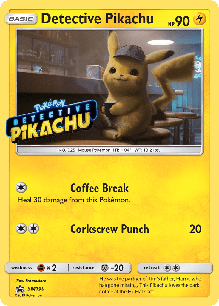 Detective Pikachu – SM Black Star Promos SM190