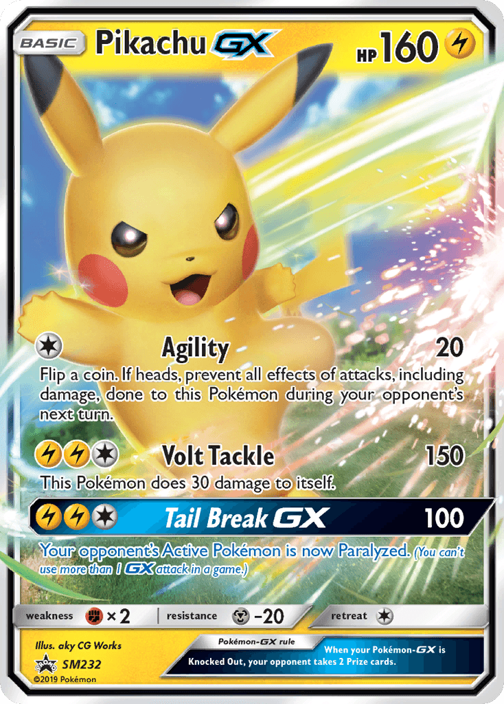 Pikachu GX – SM Black Star Promos SM232