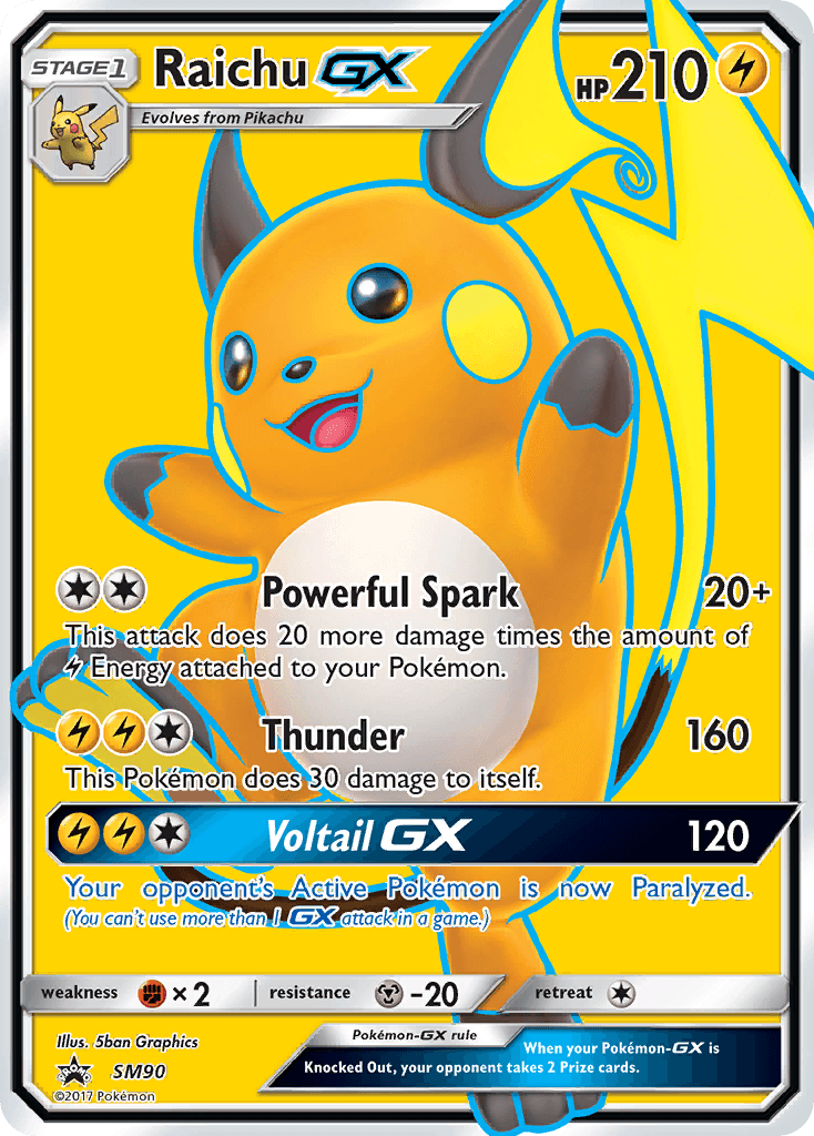 Raichu GX – SM Black Star Promos SM90