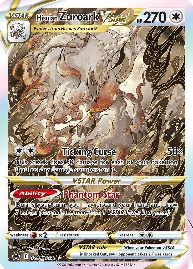 Hisuian Zoroark VSTAR – Crown Zenith Galarian Gallery GG56